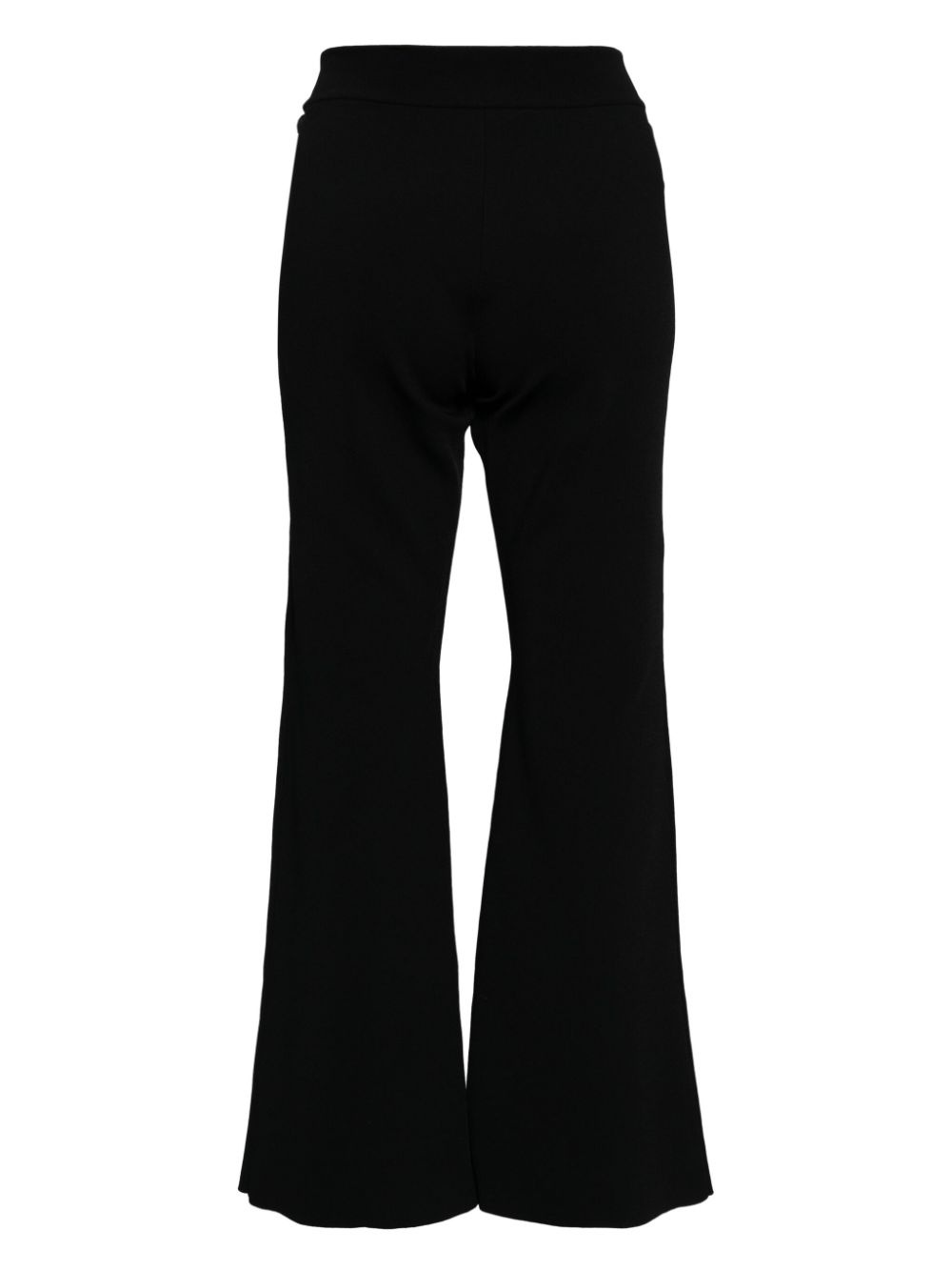 high-waisted flared trousers - 2