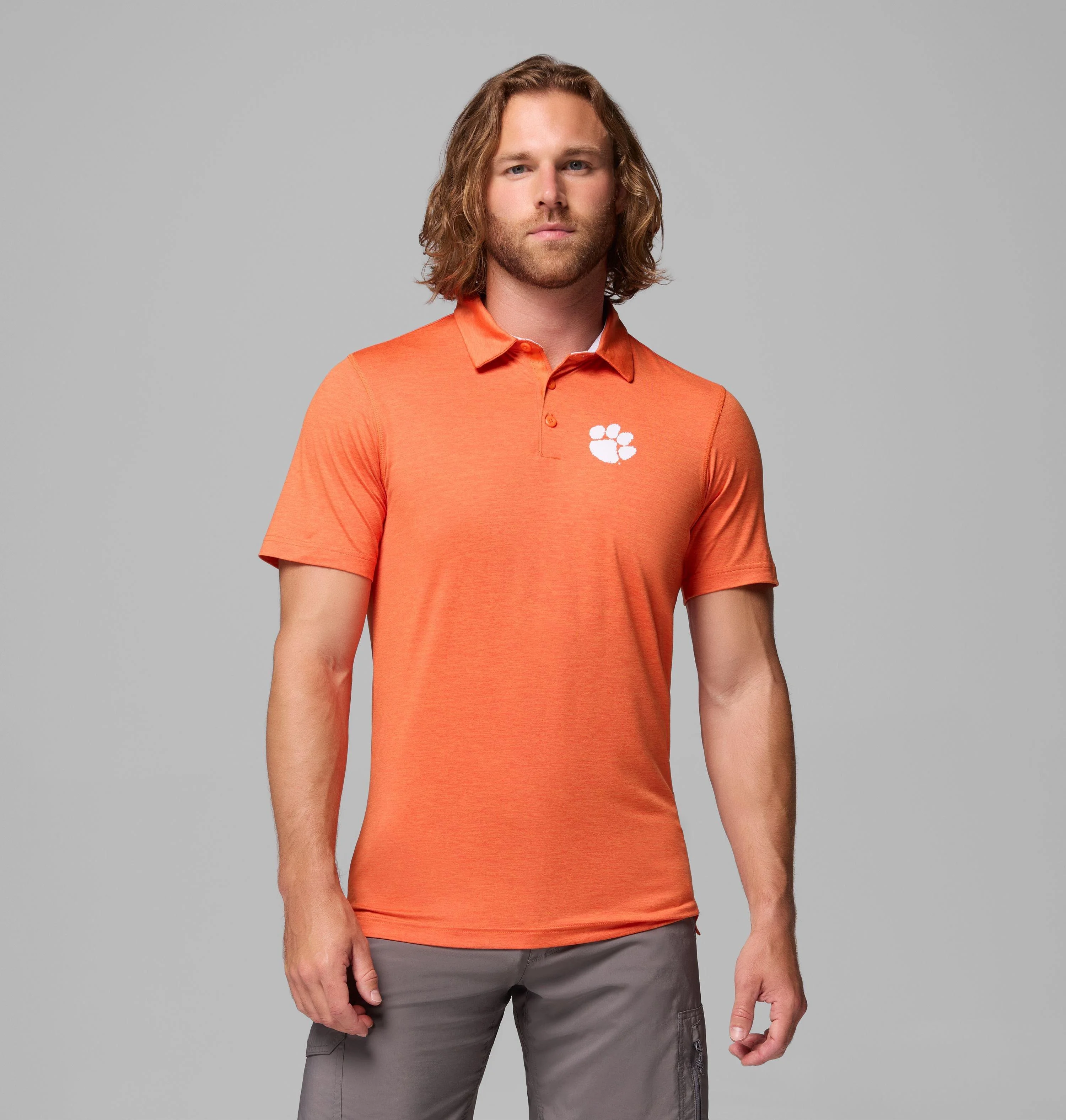 Men's Collegiate Tech Trail Polo - Clemson - 1