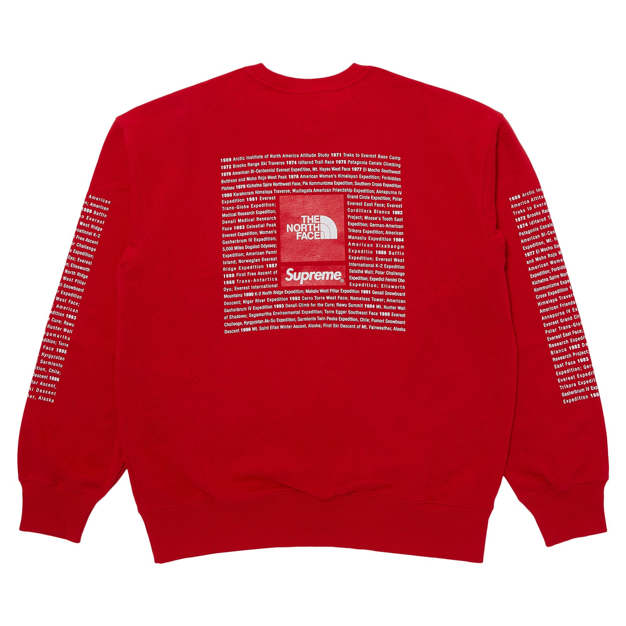 Supreme x The North Face Crewneck 'Red' - 2