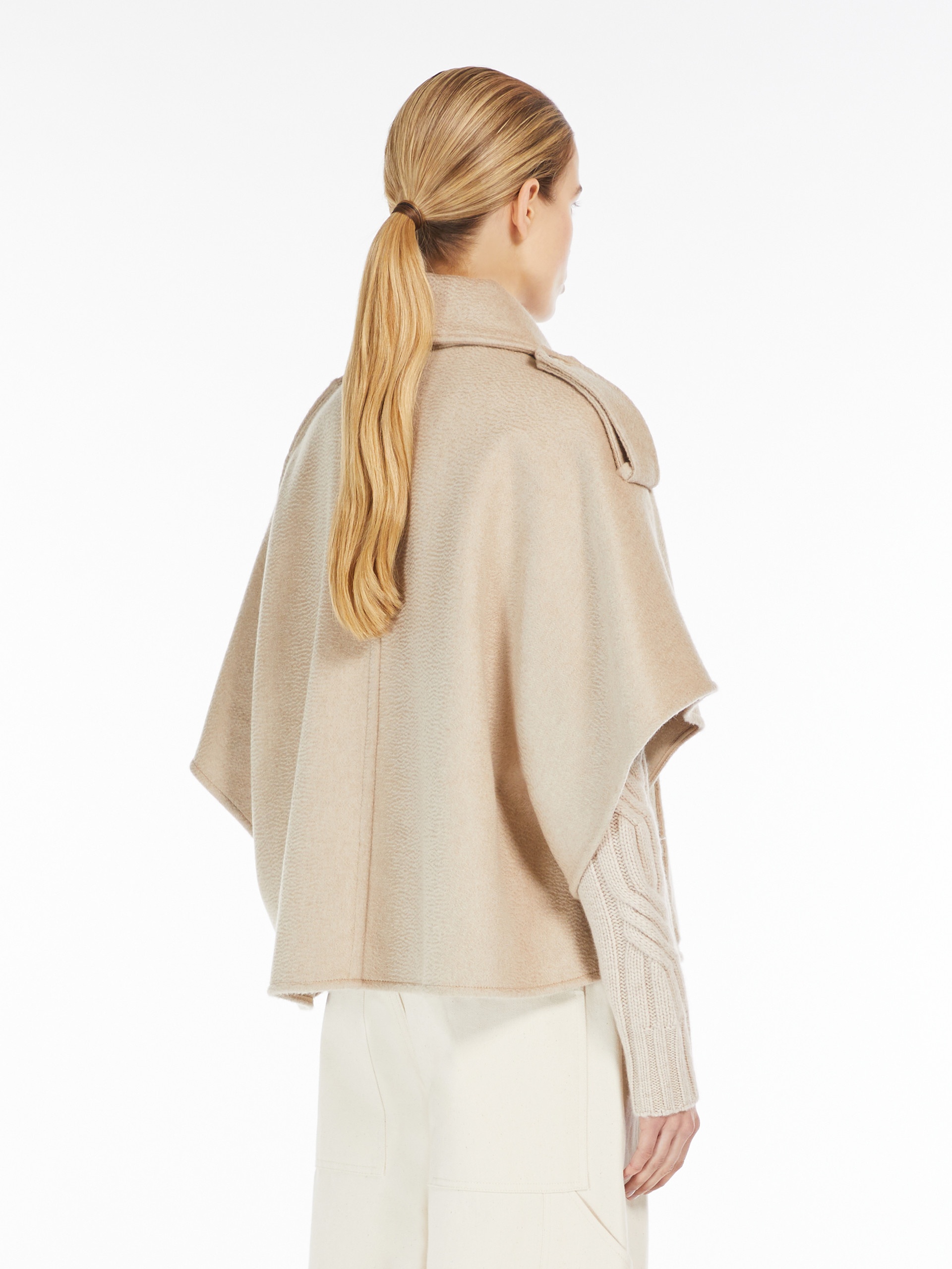 PASTE Cashmere trench coat cape - 4