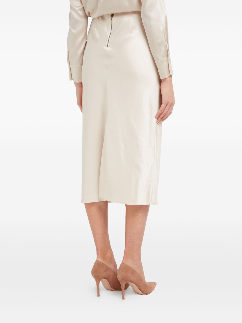 Maeve satin midi skirt - 3