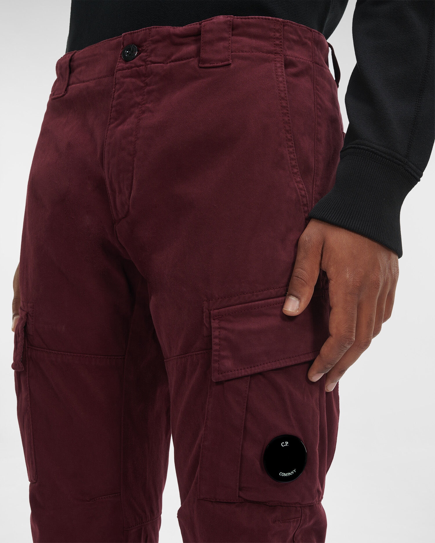 Stretch Sateen Cargo Pants Ergonomic Fit - 4