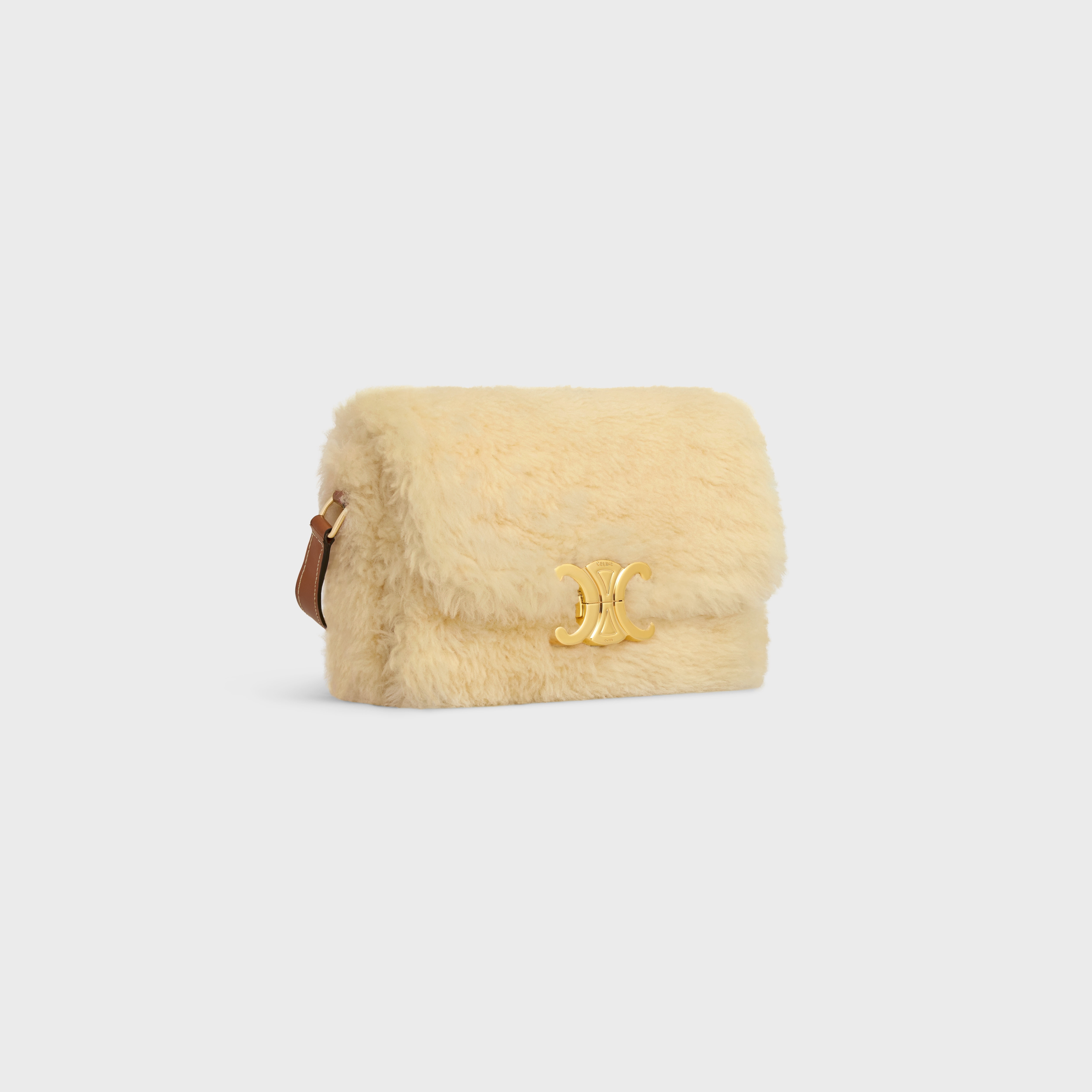 【CELINE 】 Triomphe mittens in shearling Women's Triomphe mittens in shearling | CELINE | 24S