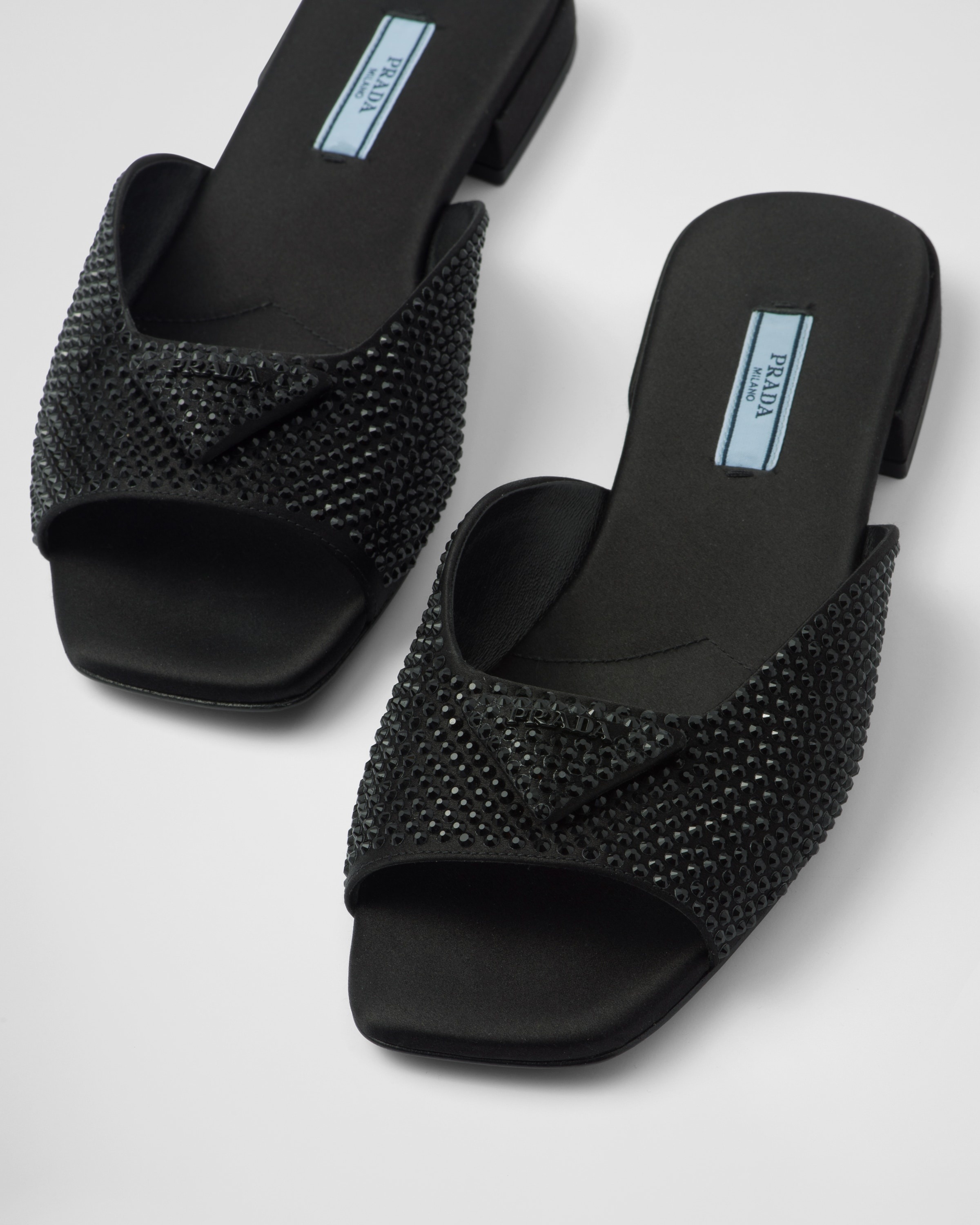 Satin slides with crystals - 6