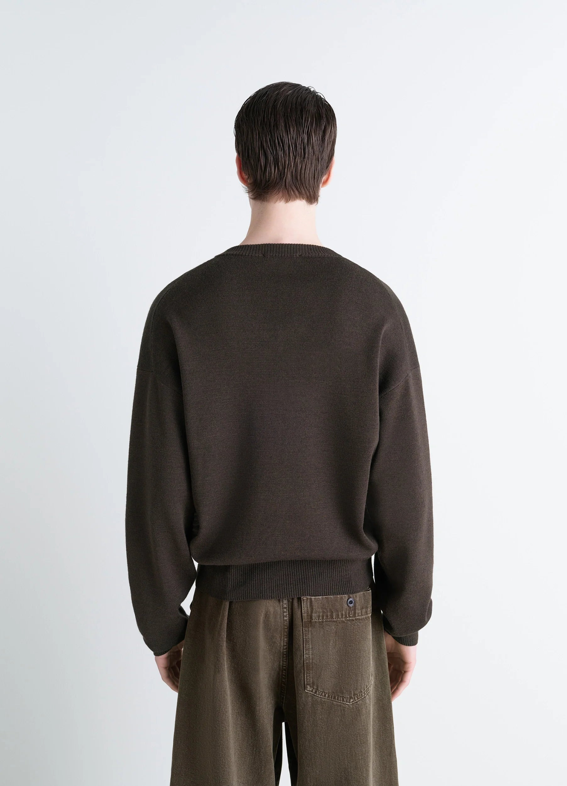 V NECK SWEATER - 5