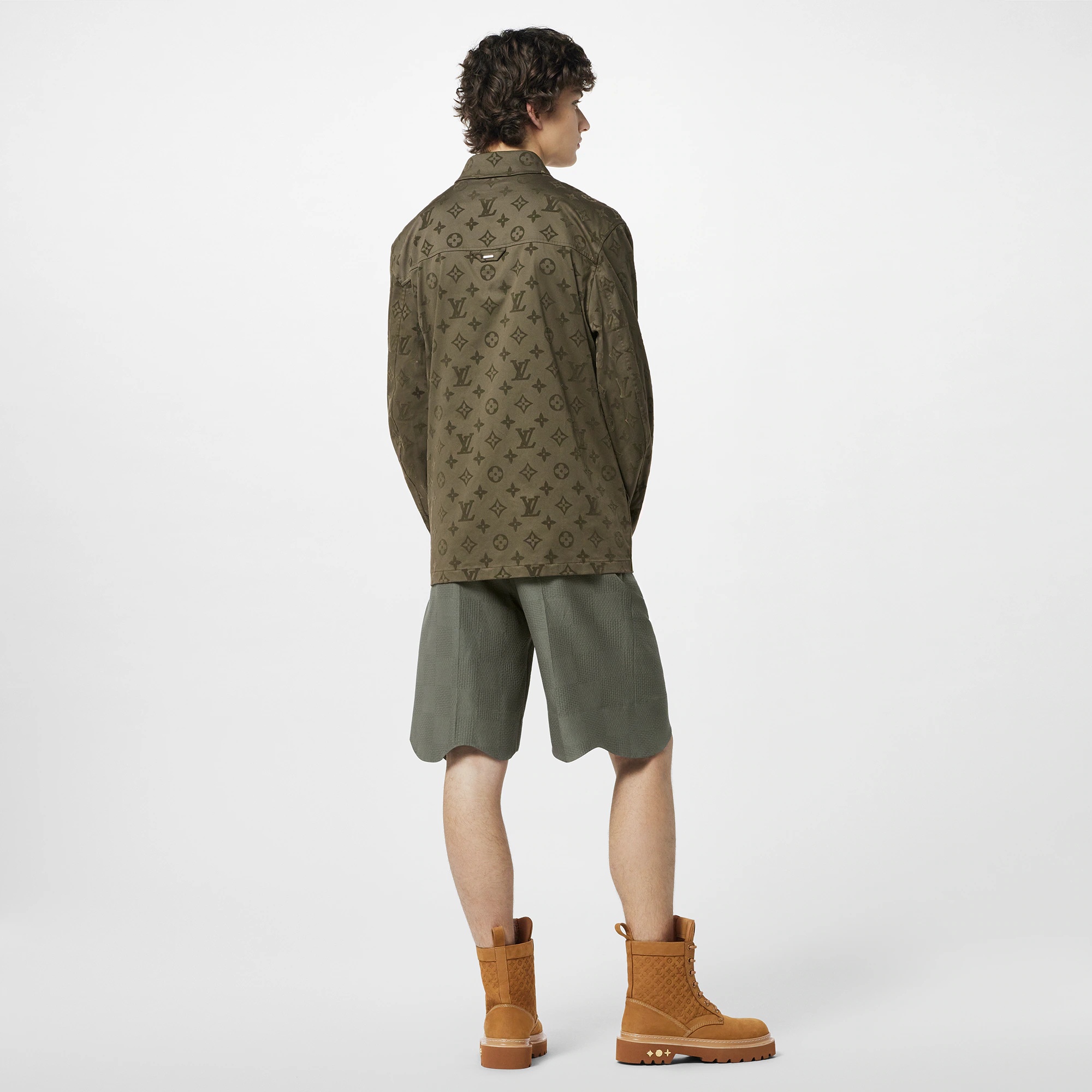 Monogram Cotton Overshirt - 3