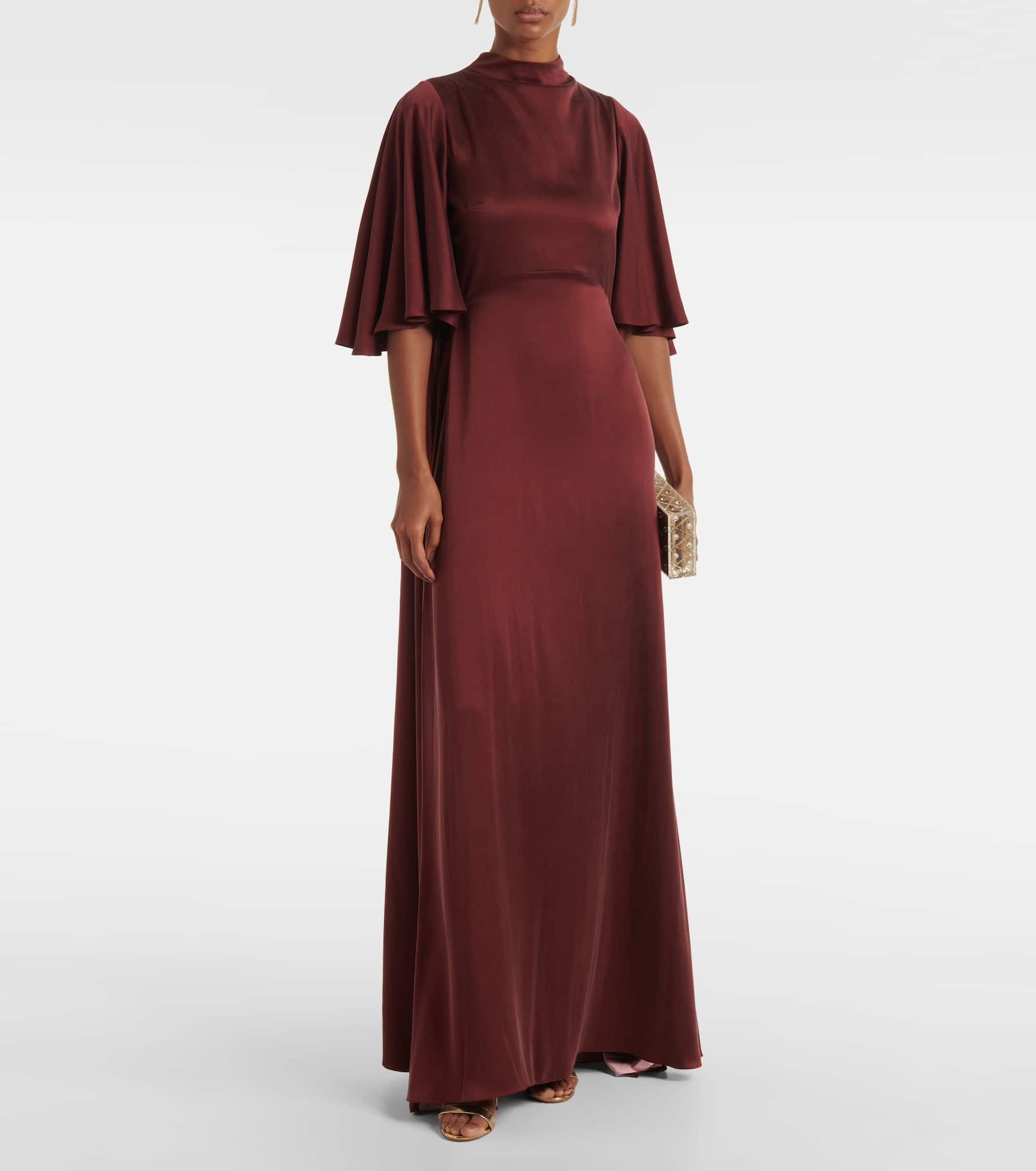 Kalydria caped silk gown - 2