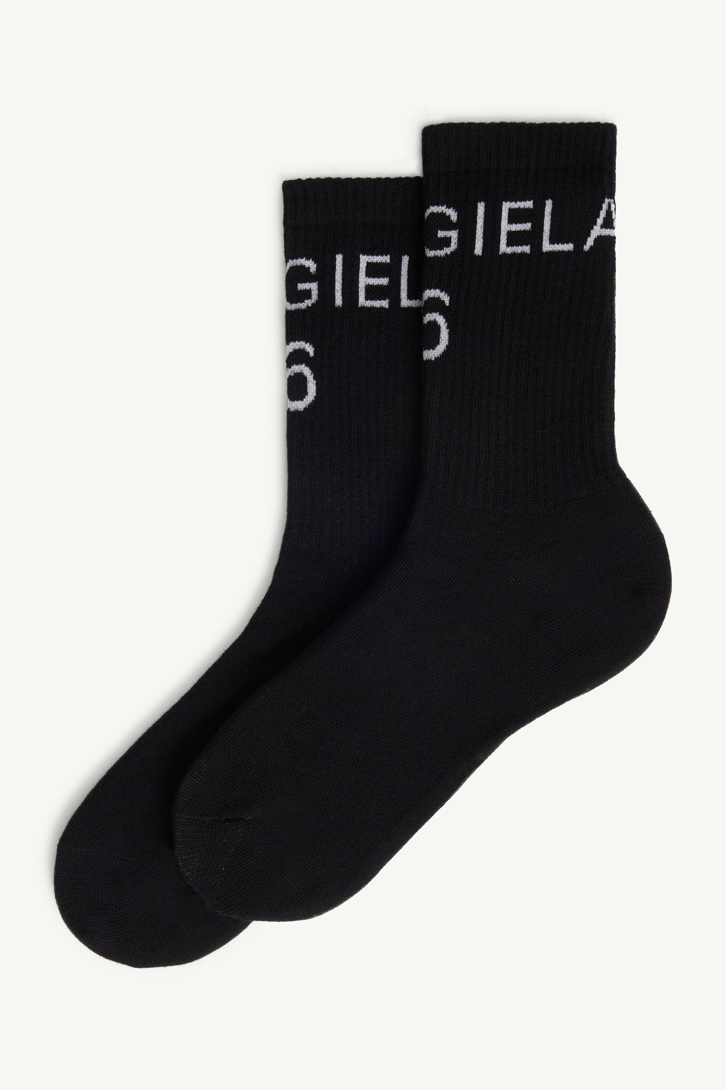 Margiela 6 logo knit socks - 2