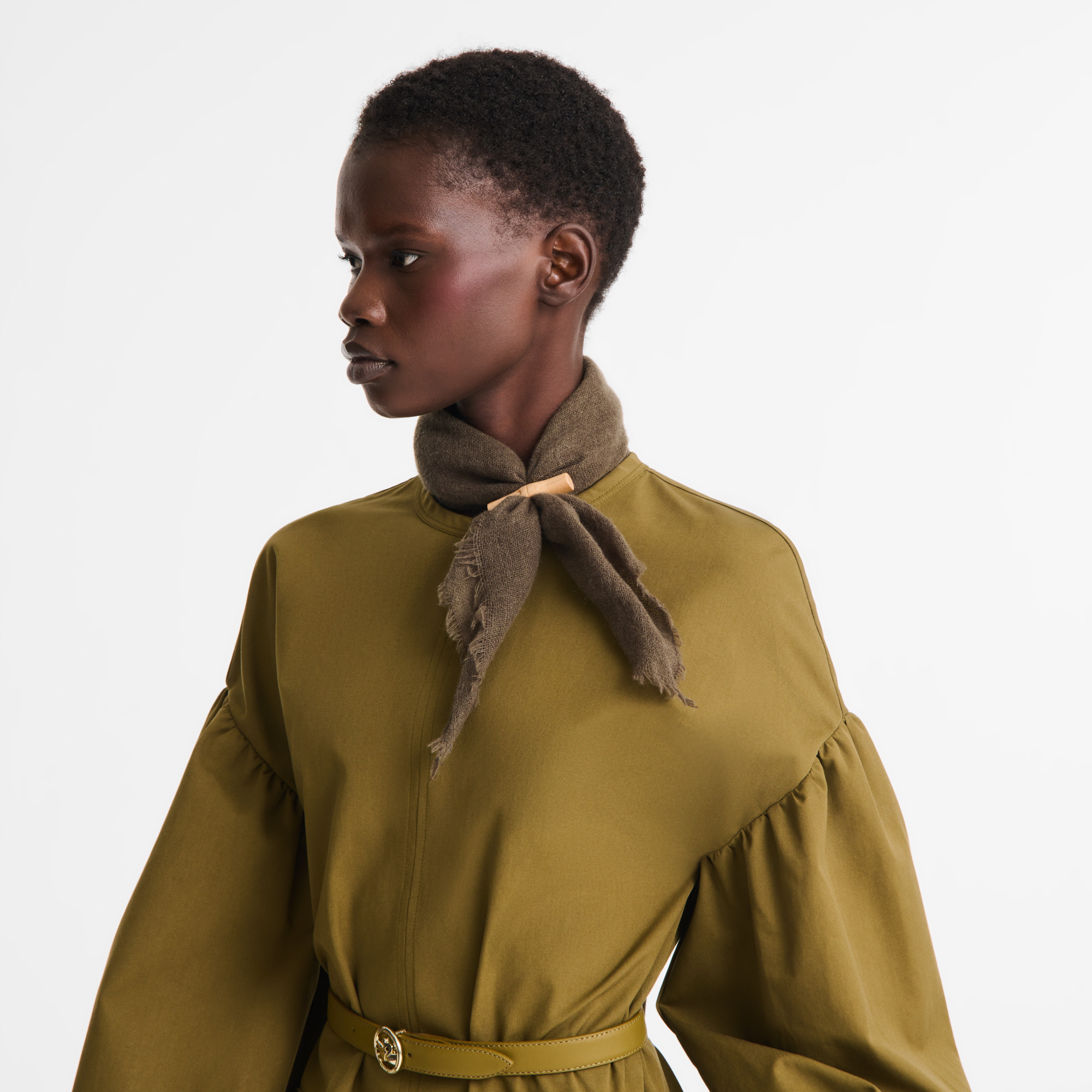 L'Hiver en douceur Stole Olive - OTHER - 2