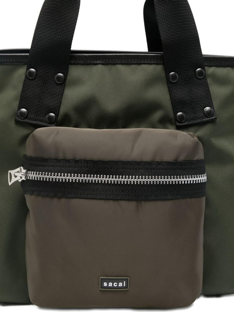 Pocket handle tote bag 4