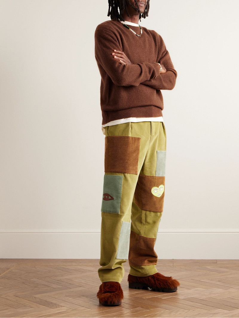 The Elder Statesman Cashmere Sweater Brown outlook