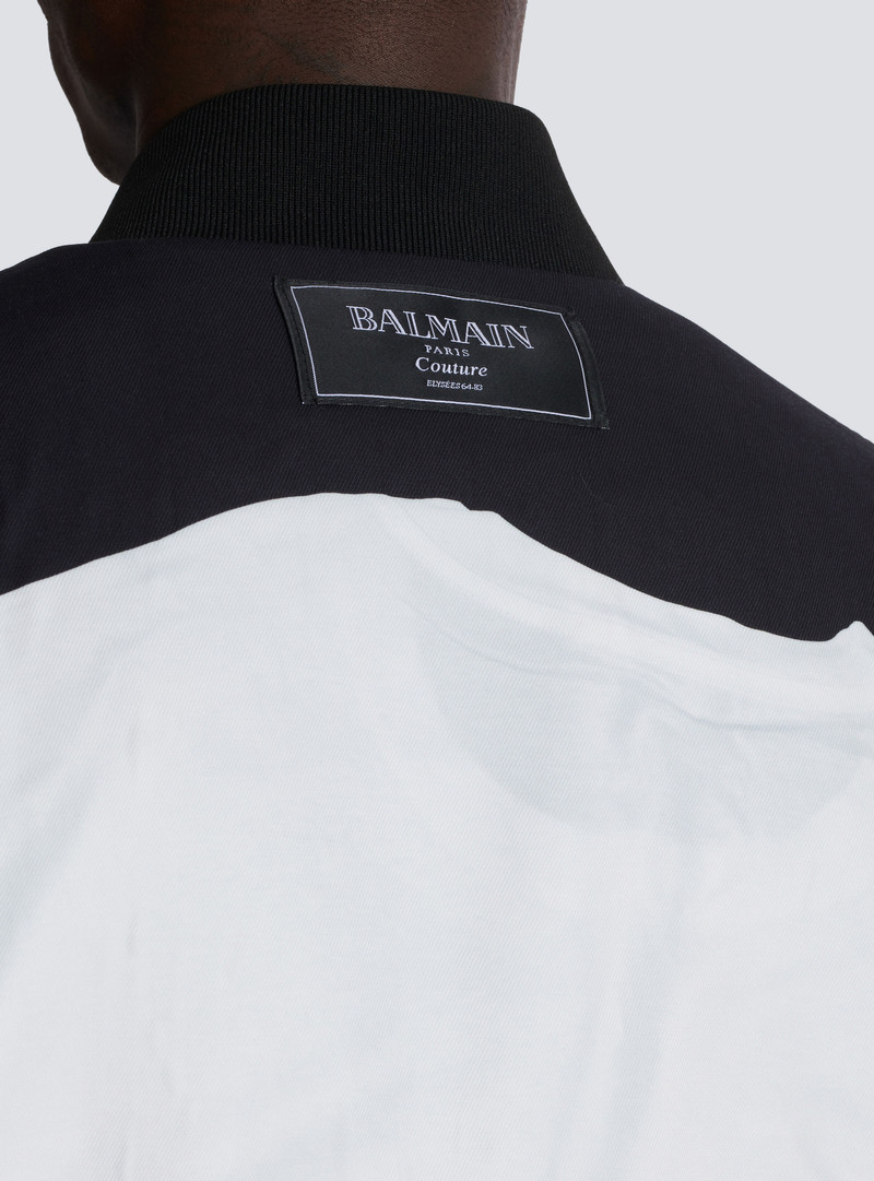 Bomber jacket with T-shirt print 8