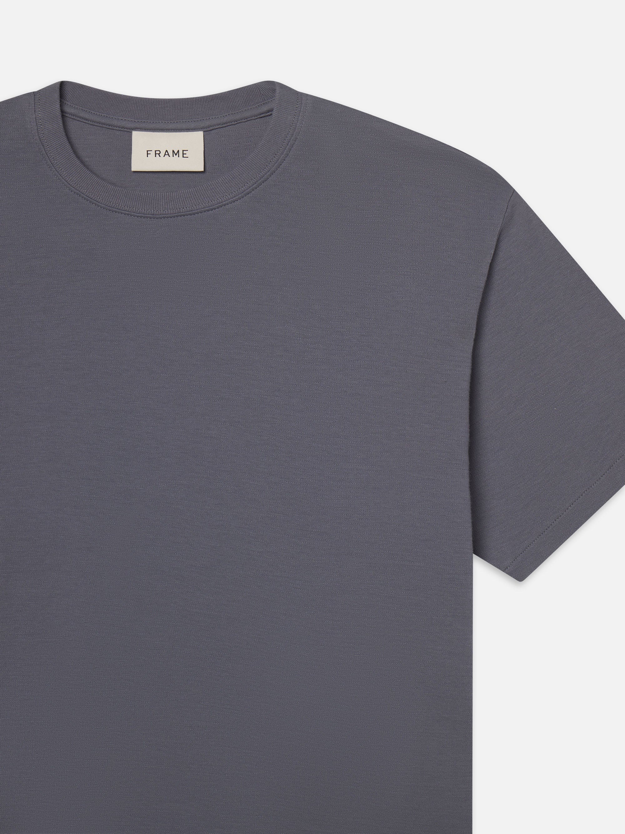 Duo Fold Tee in Smoky Blue - 3