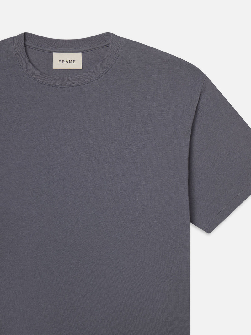 Duo Fold Tee in Smoky Blue 3