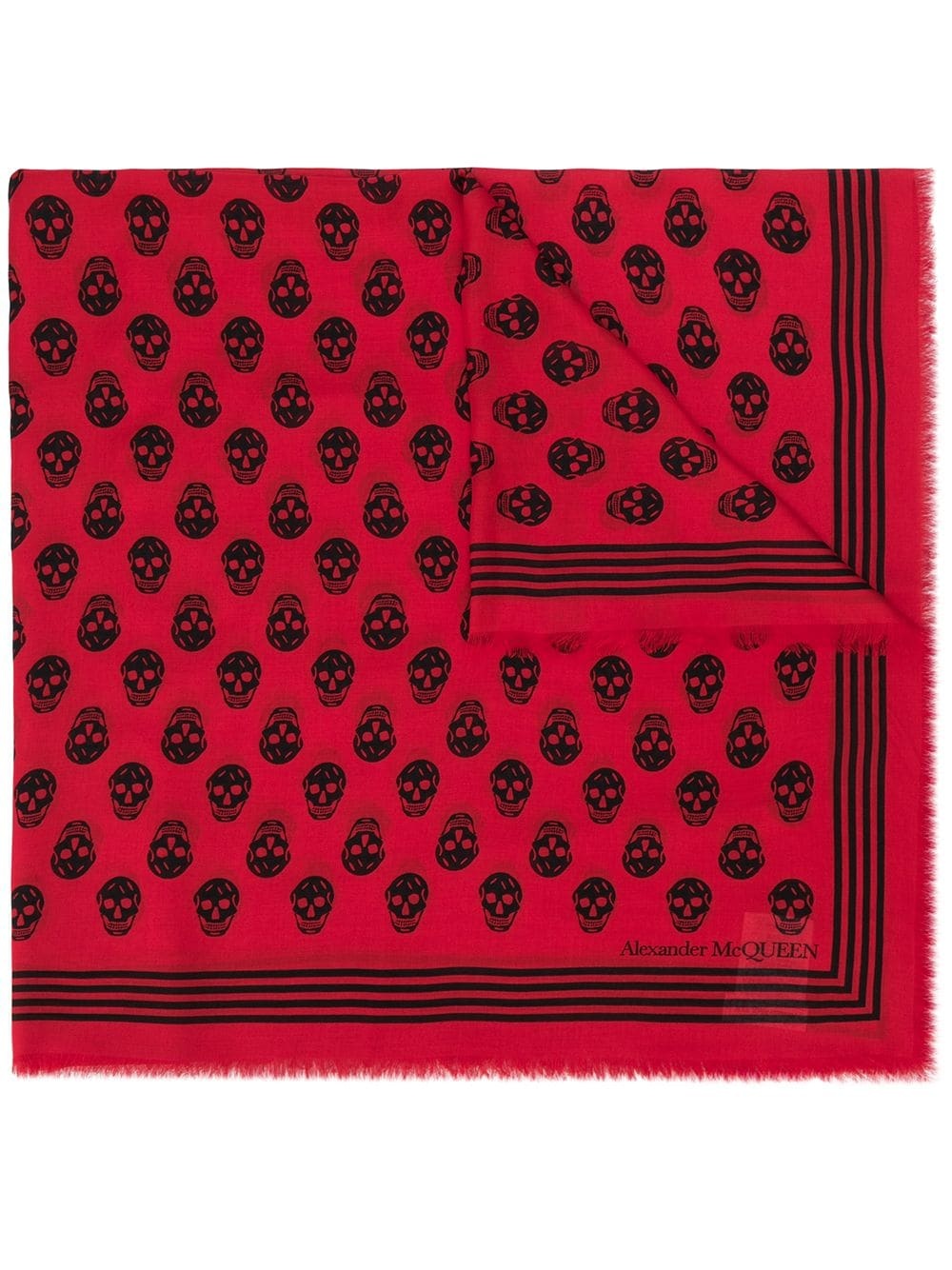 Biker Skull print scarf - 1