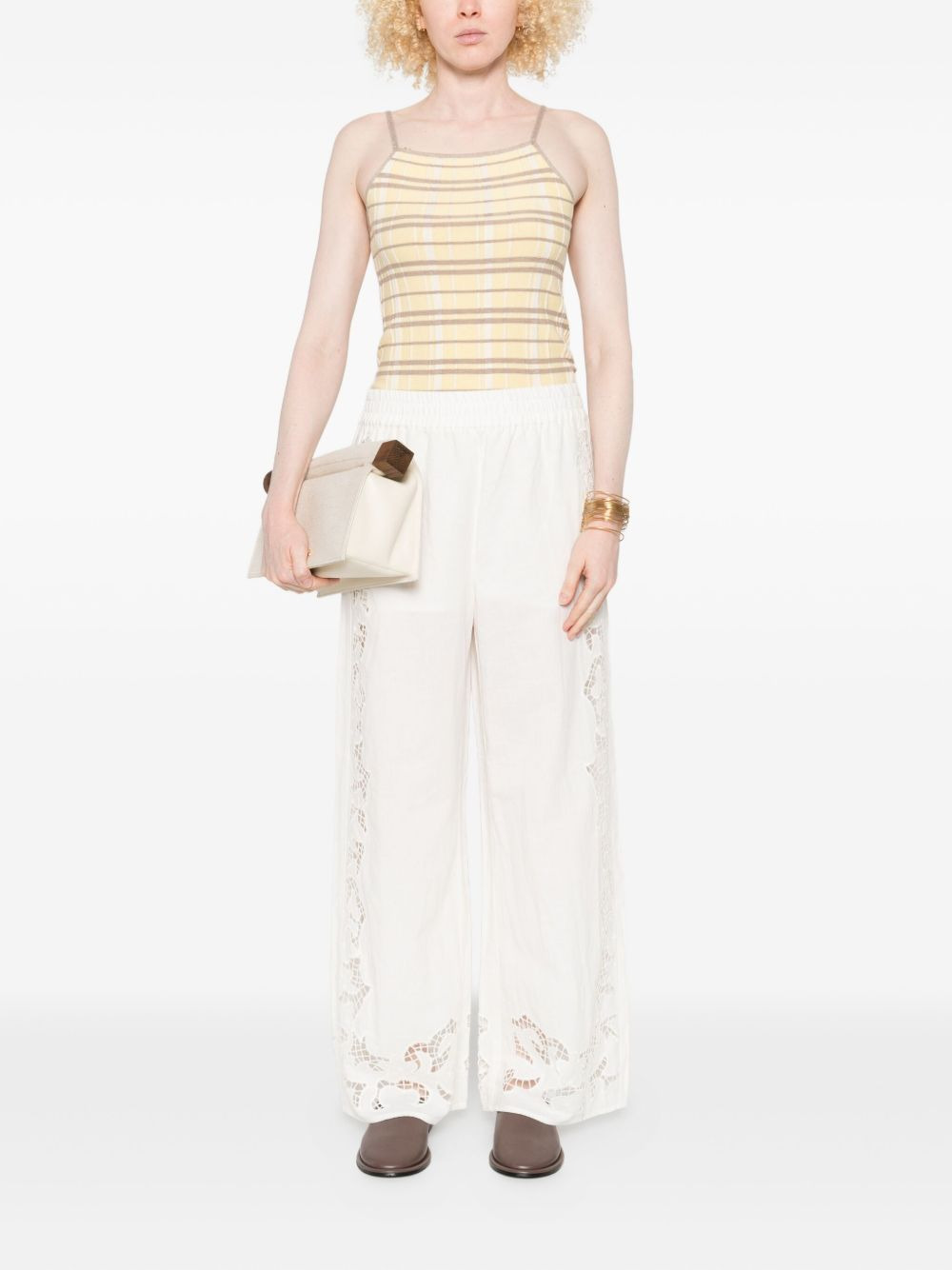 Tanya embroidered eyelet trousers - 2