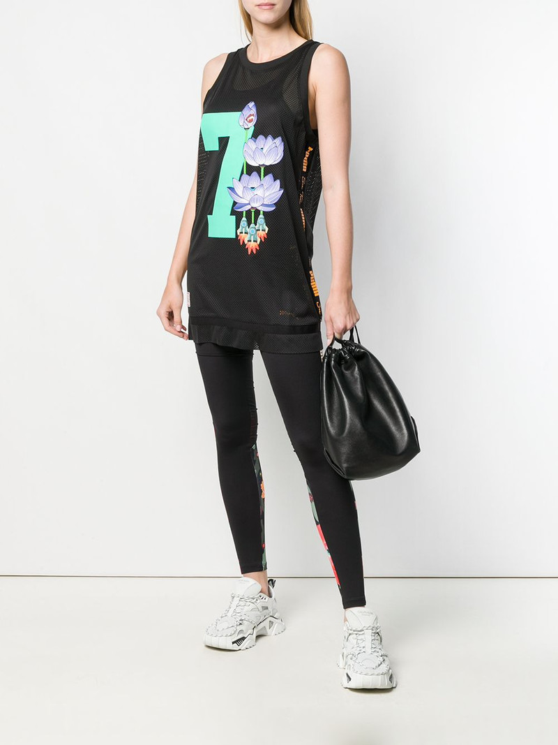 PUMA contrast waistband leggings outlook