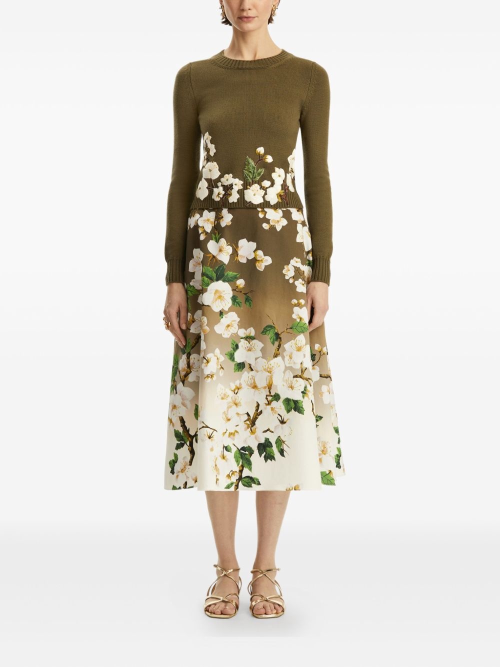 floral-embroidered sweater - 2