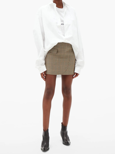 VETEMENTS Oversized cotton-poplin shirt outlook