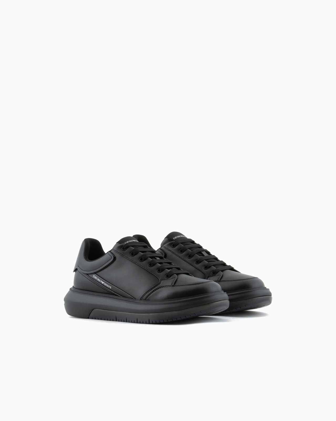 Leather sneakers with side logo - 2