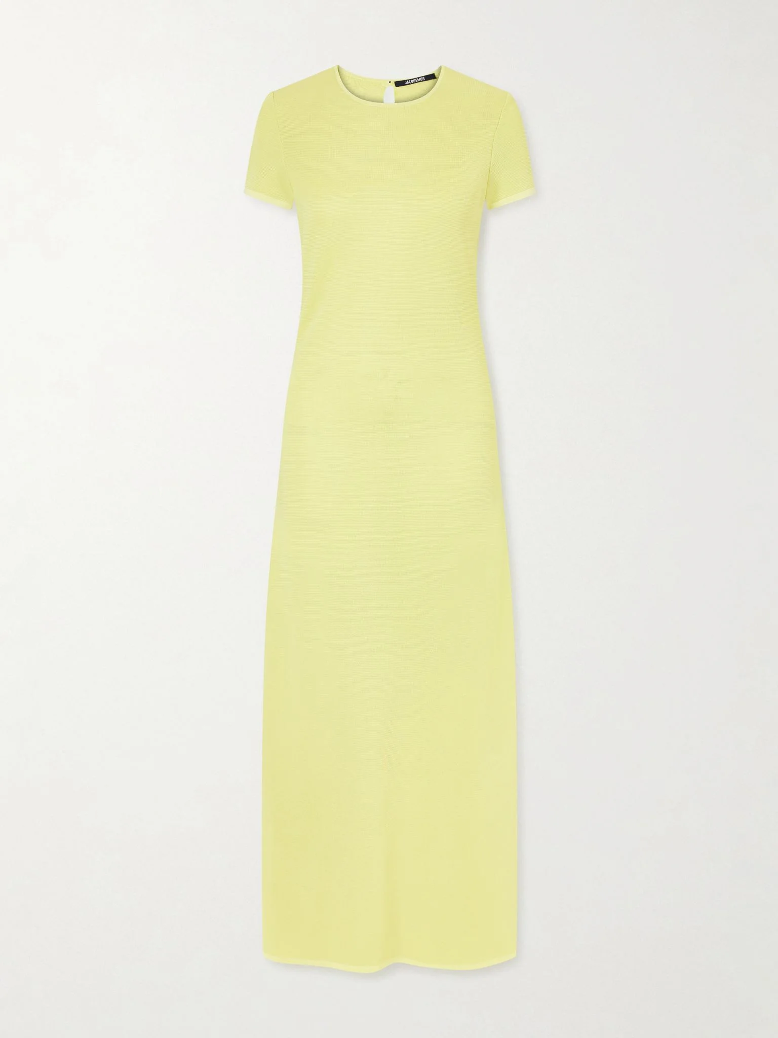 The Maille knitted maxi dress Yellow - 1