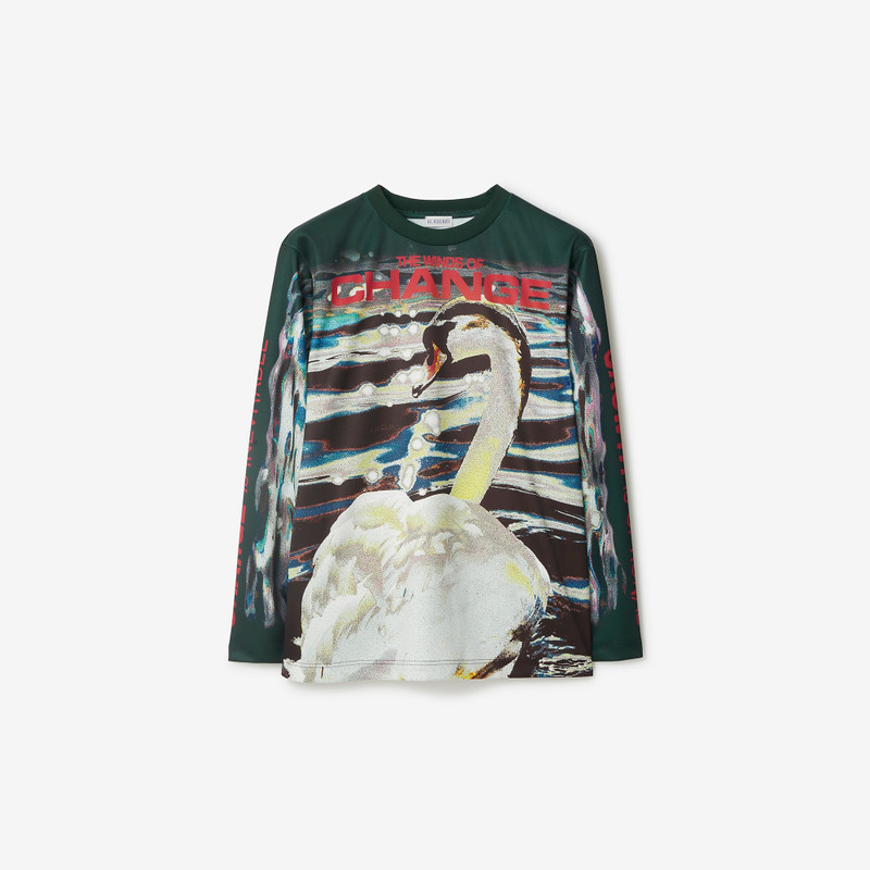 Swan Print Top 1