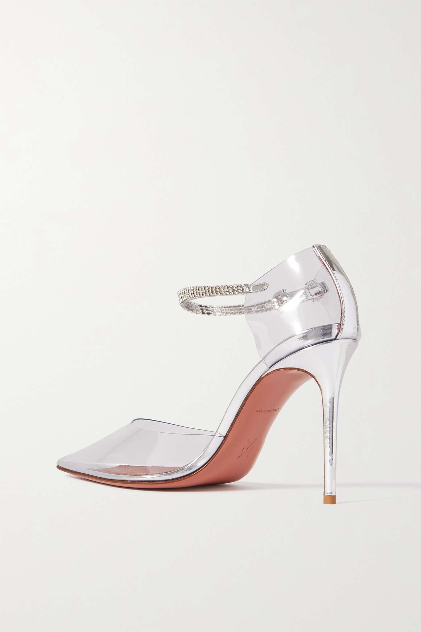 Ursina crystal-embellished patent-leather pumps - 3