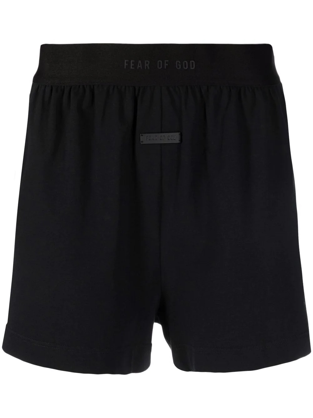 logo-waist slip-on deck shorts - 1