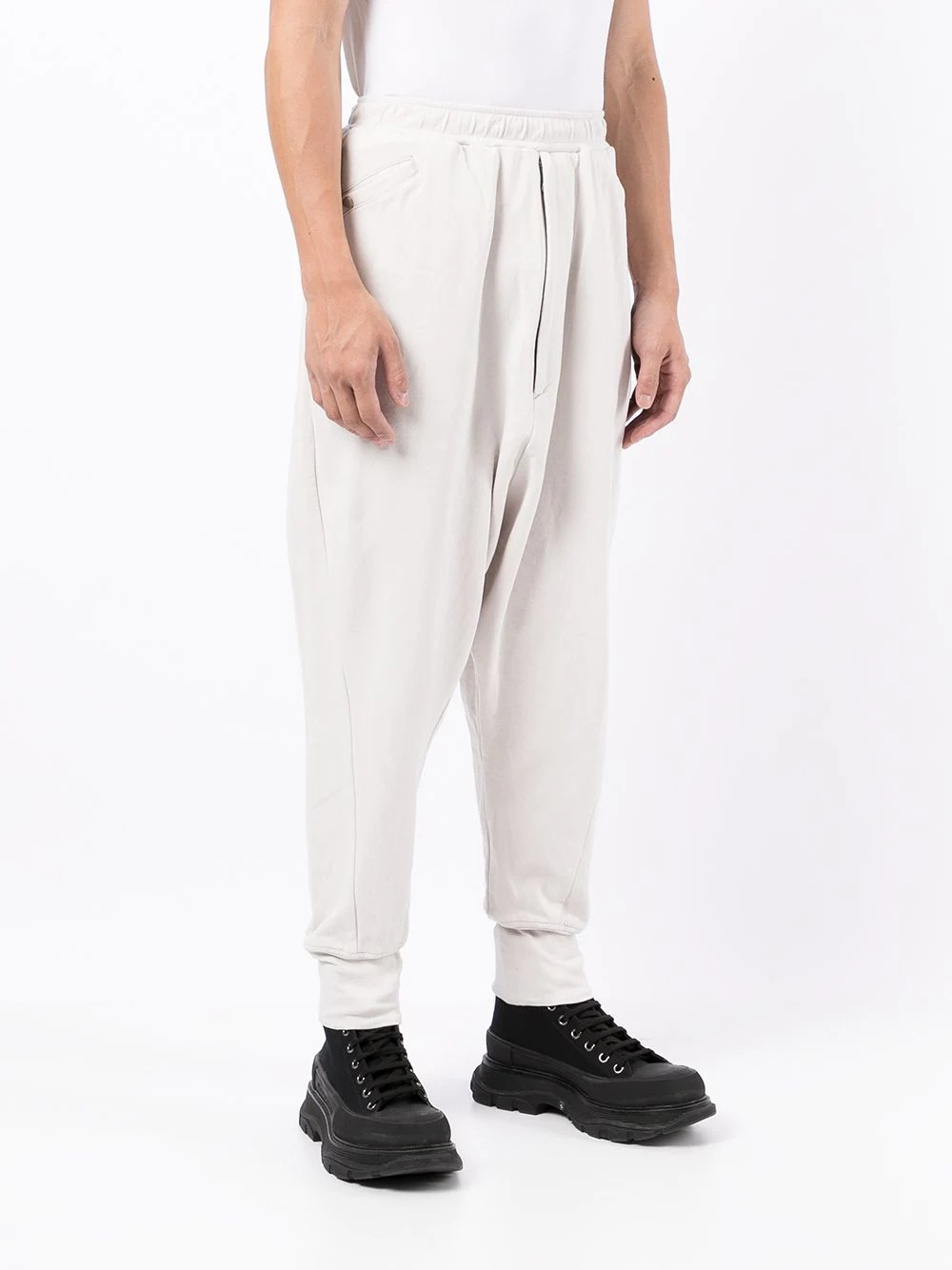 drop-crotch track pants - 3