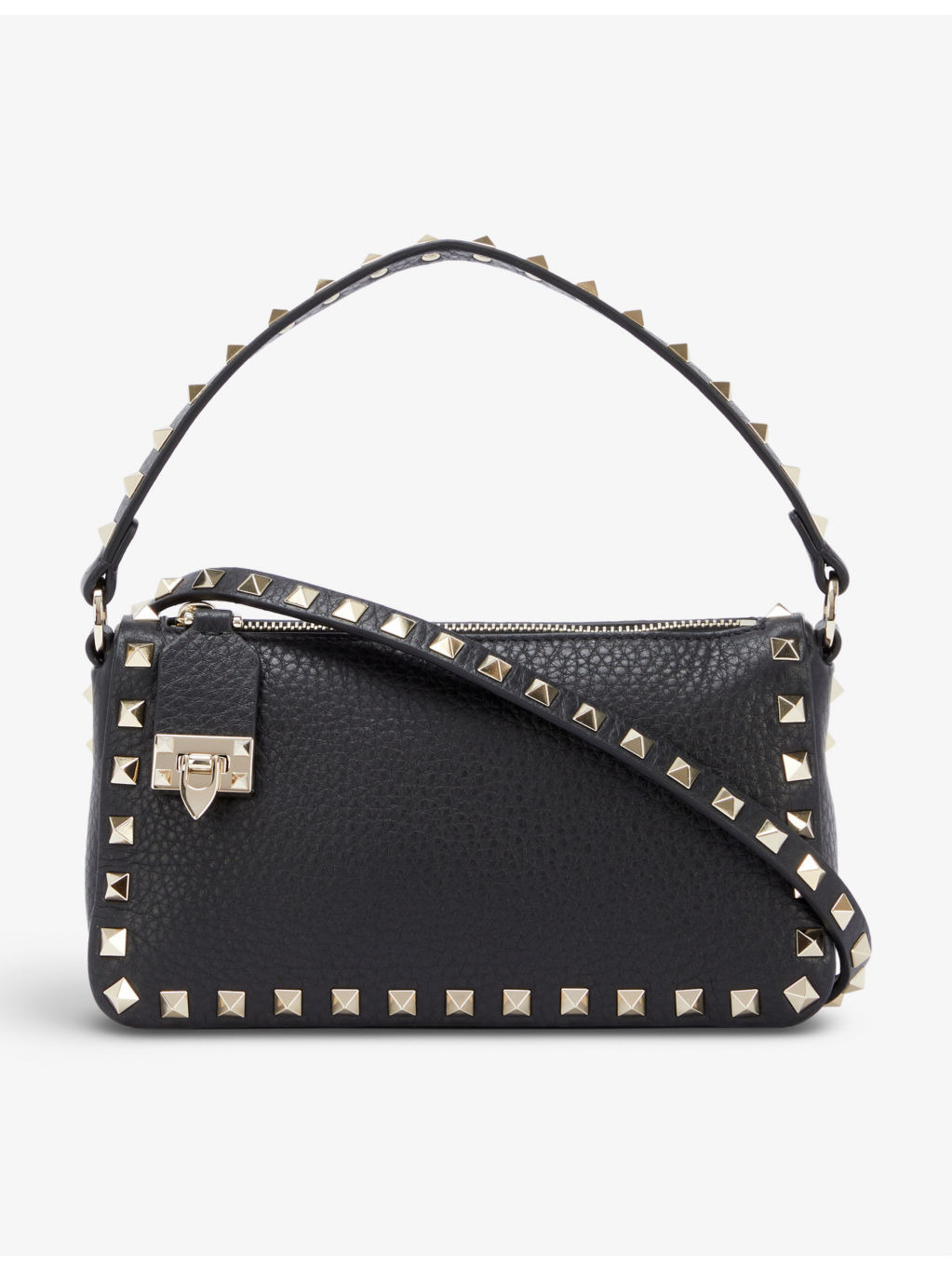 Rockstud Spike small leather shoulder bag - 1