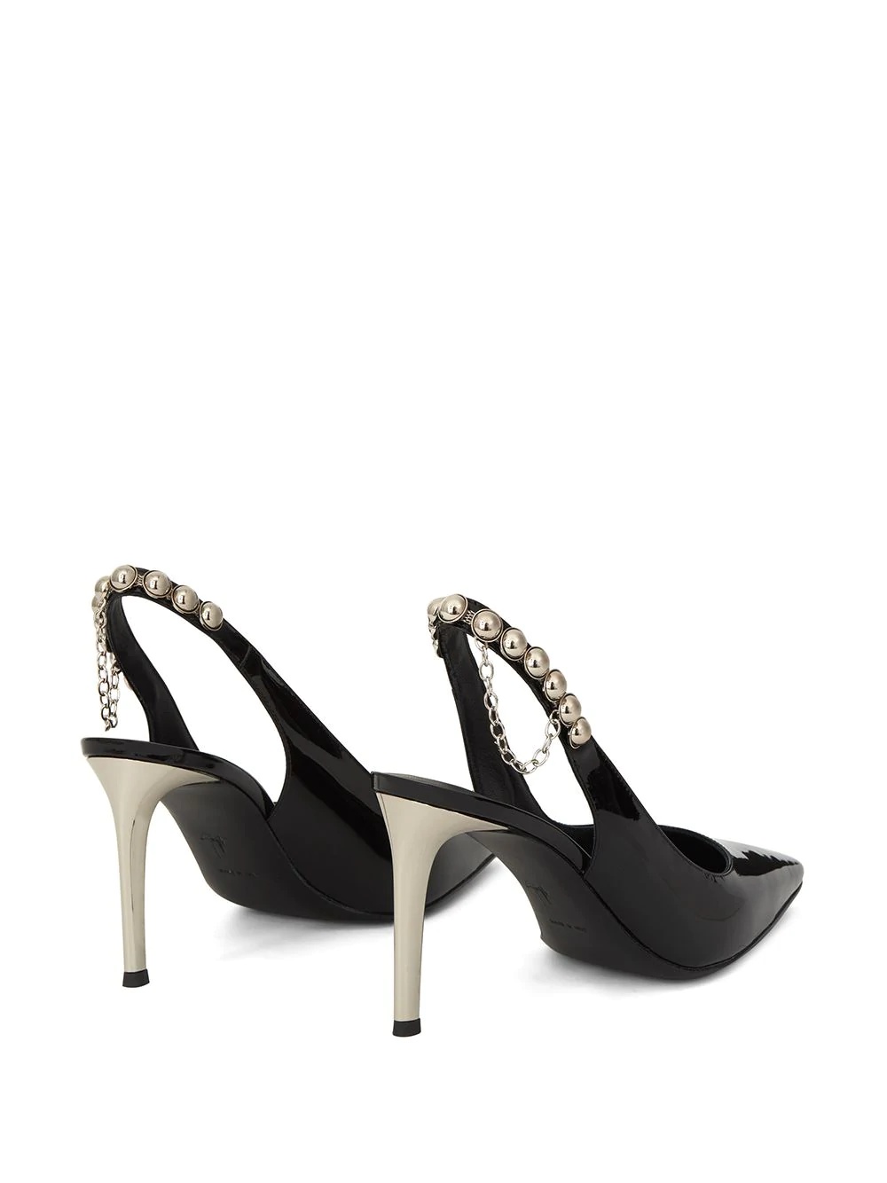 stud-embellished slingback pumps - 3