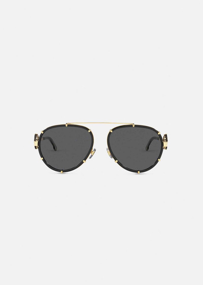 VERSACE Vintage Icon Pilot Clip-On Sunglasses outlook