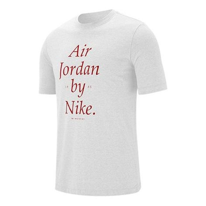 Air Jordan Casual Sports Training Short Sleeve White AQ3761-100 - 1