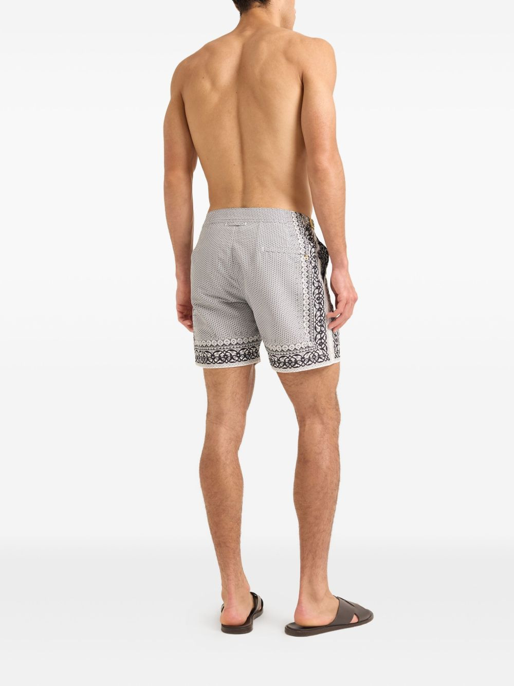 Bull Dog patterned swim shorts - 5