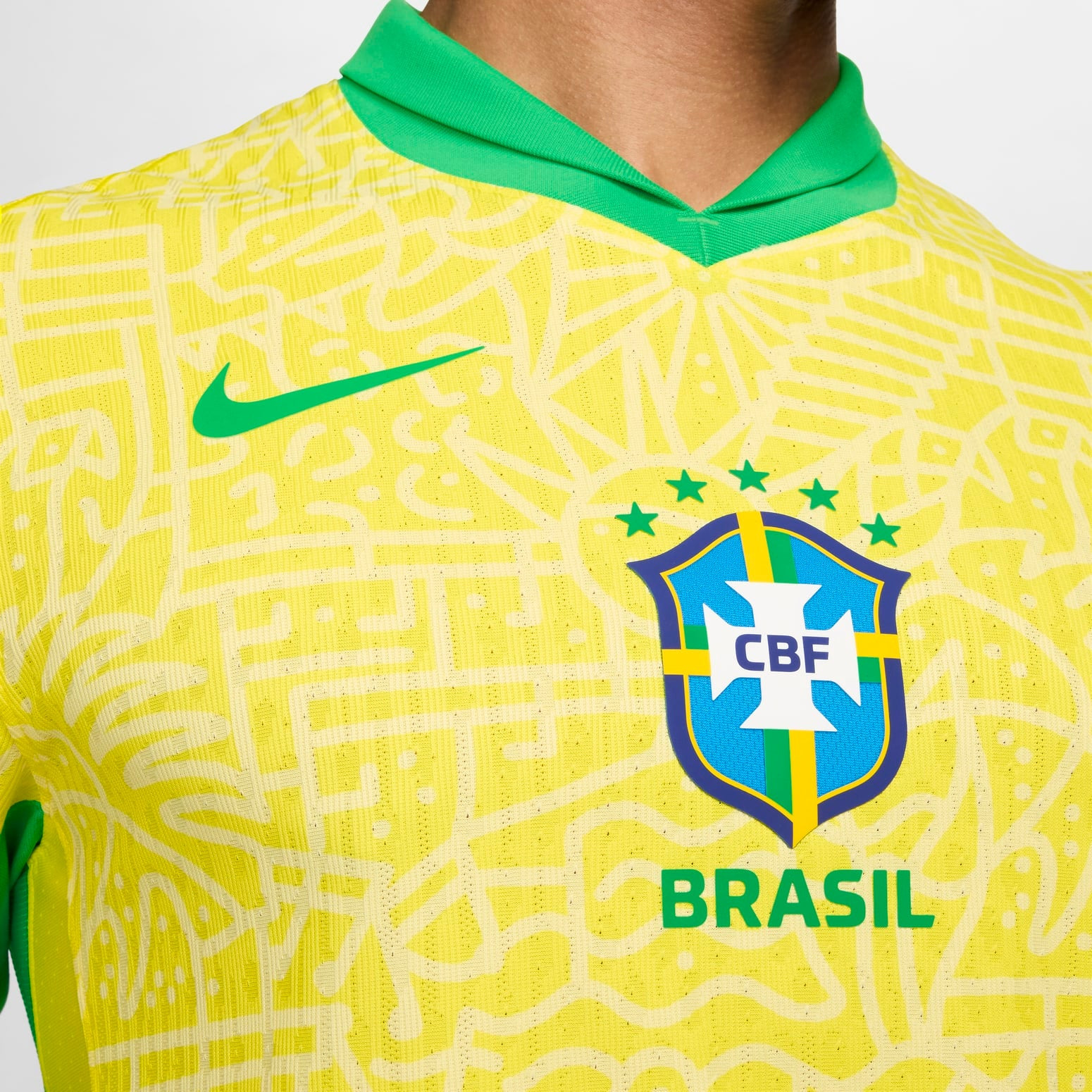 Nike Brazil 24 Match Home Authentic Soccer Jersey 'Yellow' FJ4270-706 - 5