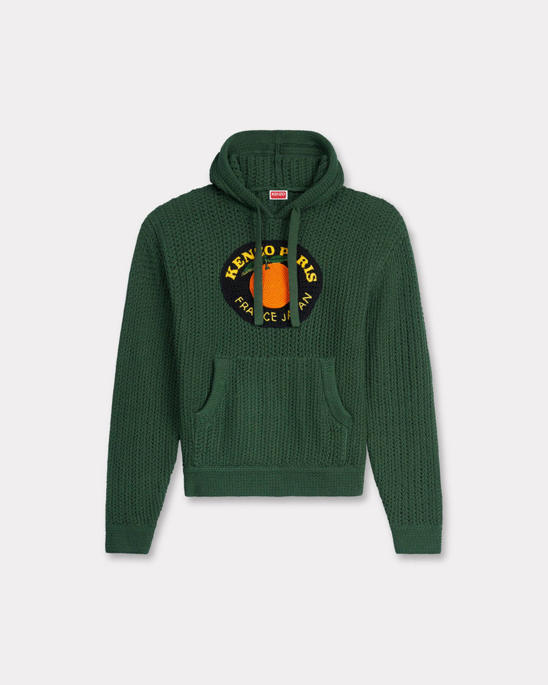 'KENZO Fruit Stickers' embroidered hooded sweatshirt 1