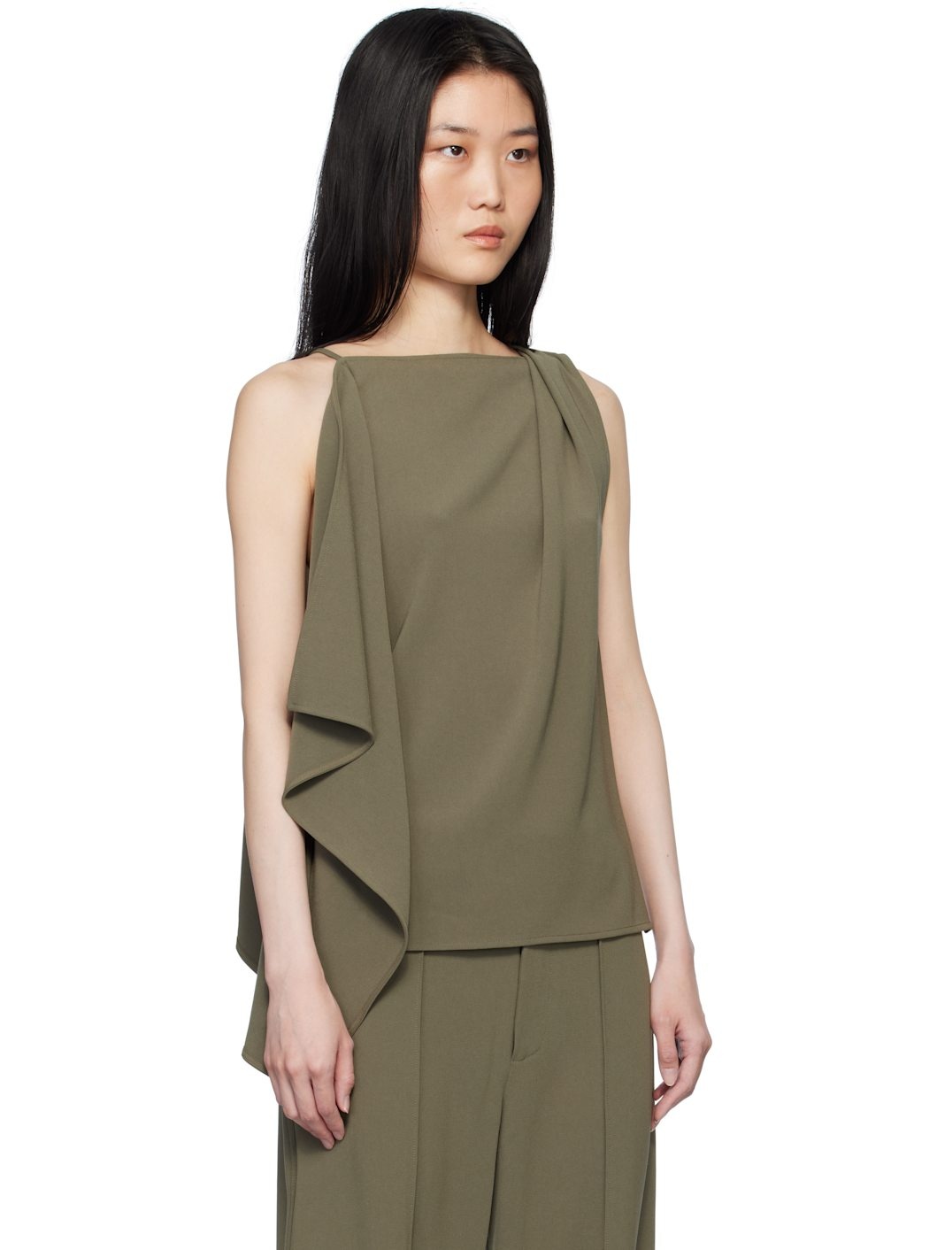 Khaki Alyssa Tank Top - 2