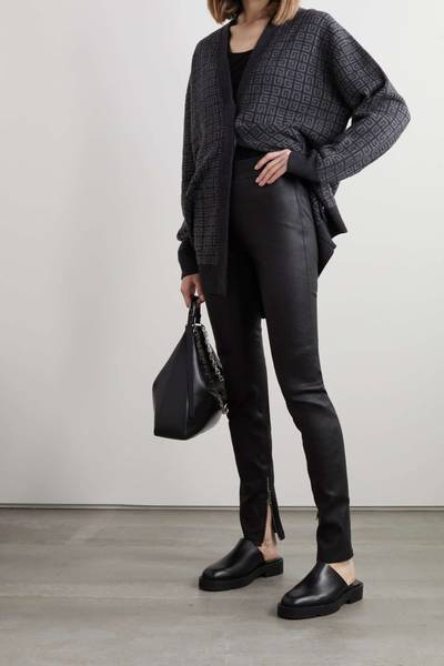 Givenchy Overlock leather leggings outlook