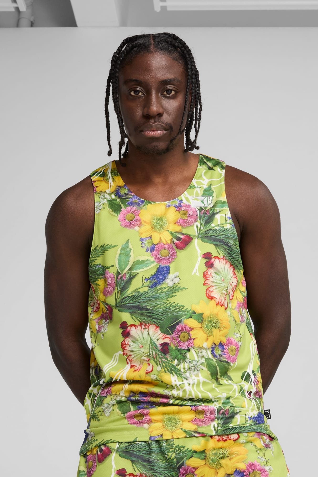 Dunked In Florals Men's Basketball Jersey - 3