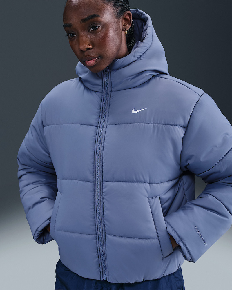 Nike Sportswear Classic Puffer Women's Therma-FIT Loose Hooded Jacket - 1