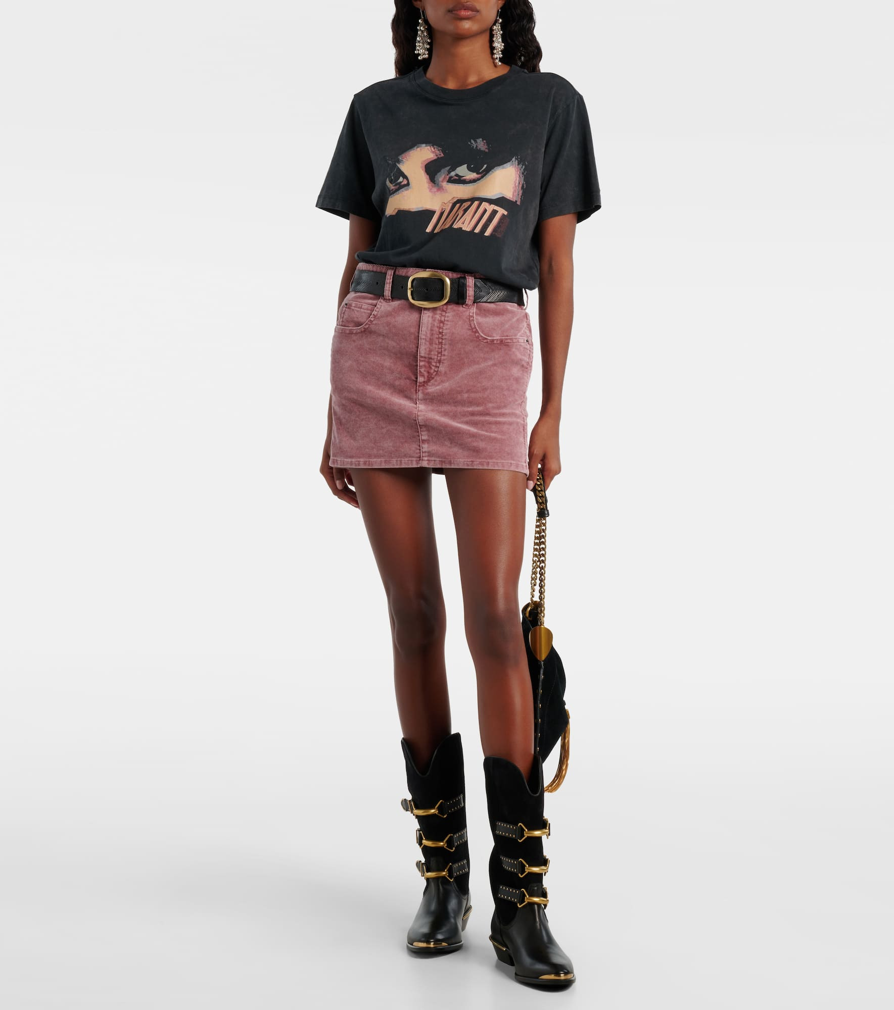 Olinda cotton corduroy miniskirt - 2