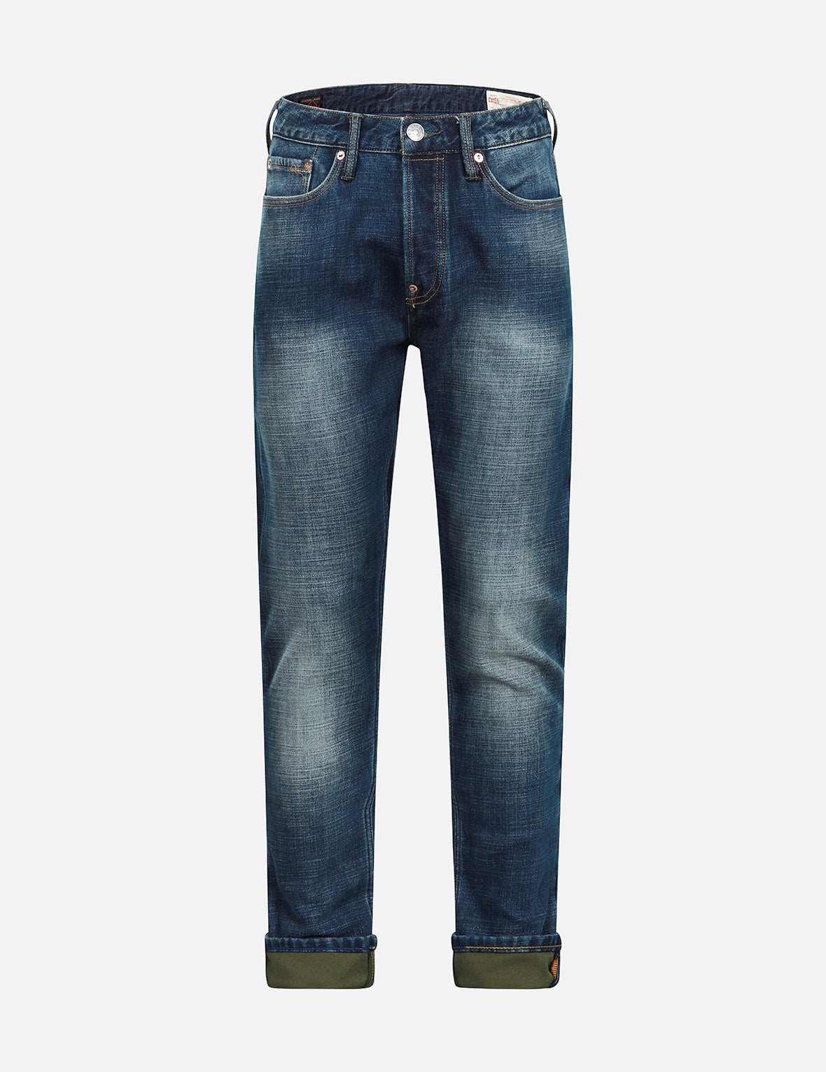 Godhead and Oil Barrel-Pattern Daicock Print Carrot Fit Jeans #2017 - 2