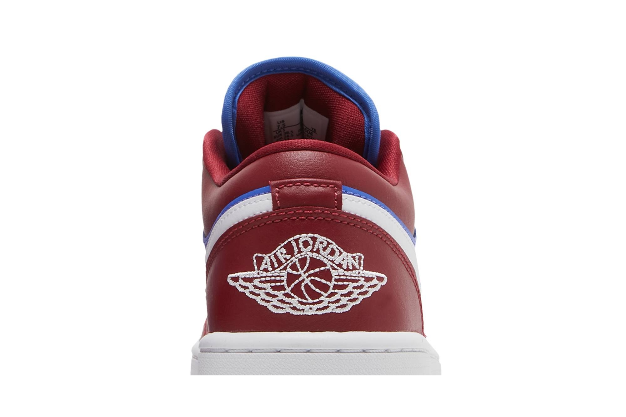 Wmns Air Jordan 1 Low 'Deep Red Blue' - 7