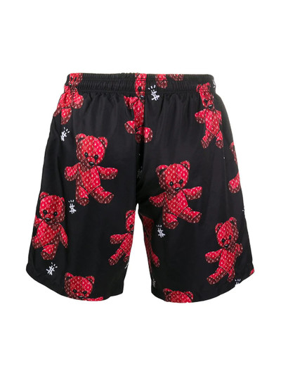 PHILIPP PLEIN Teddy-print swim shorts  outlook