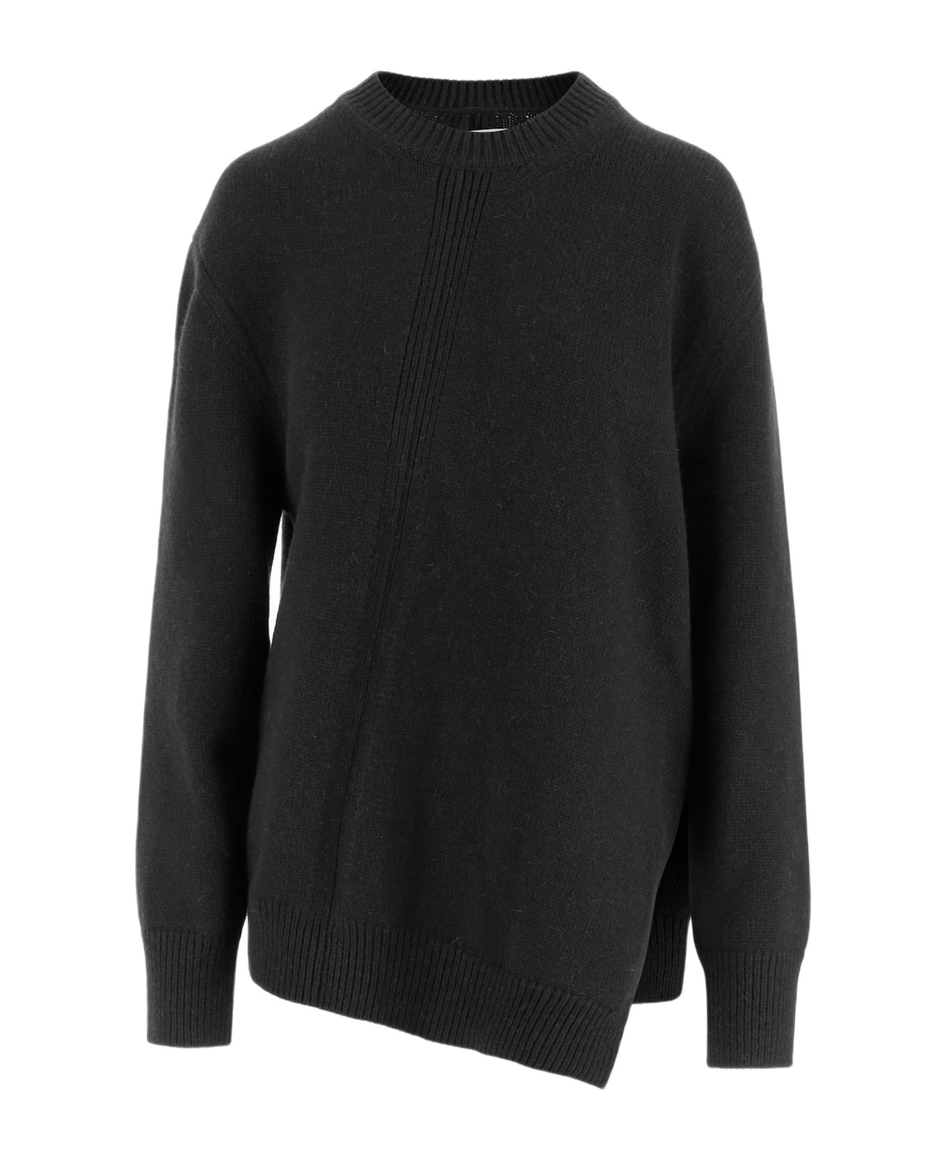 Asymmetrical Wool-blend Sweater - 1