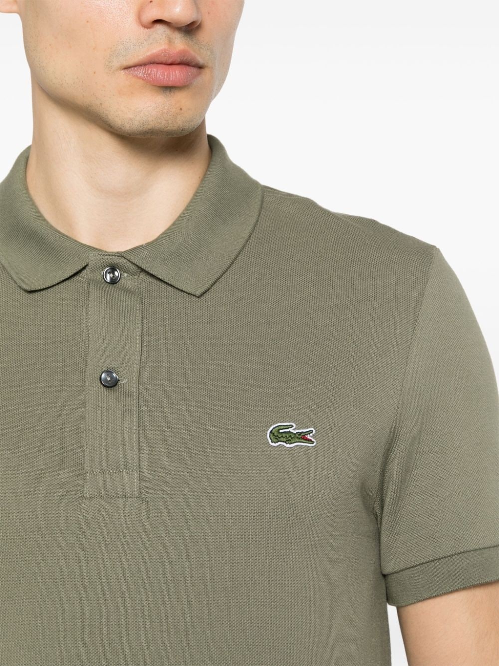 logo-patch polo shirt - 5