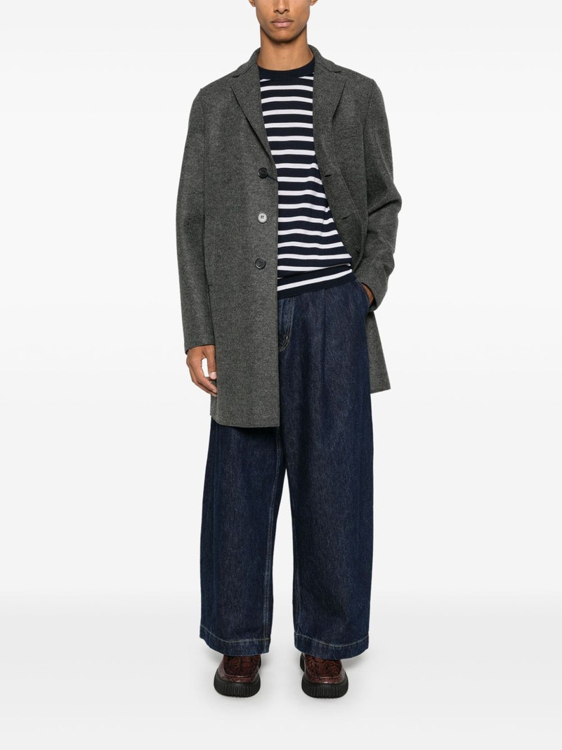 Harris Wharf London boiled-wool coat outlook