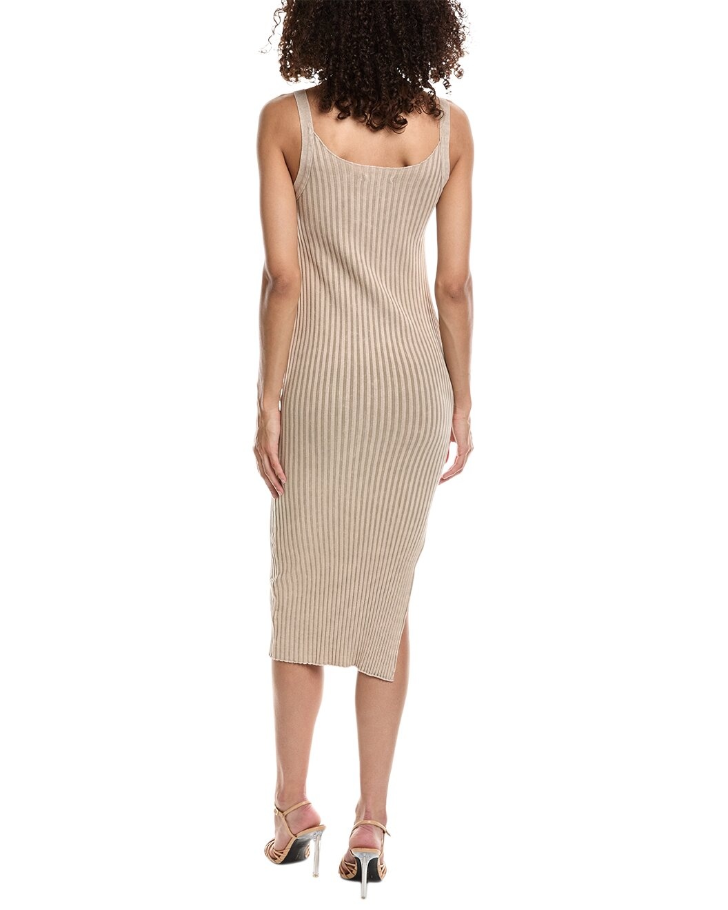 John Elliott Mineral Wash Ginza Rib Twist Midi Dress - 2