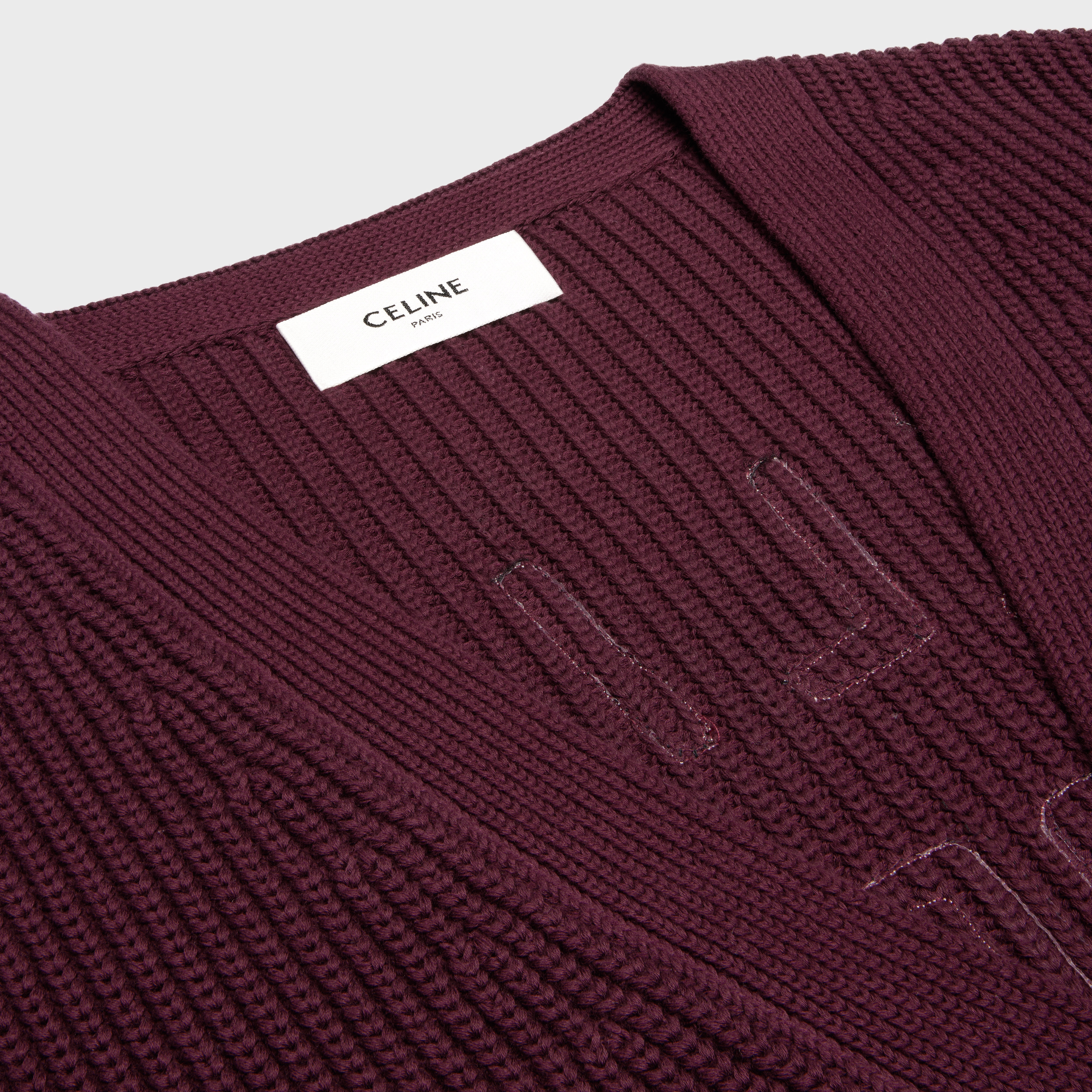 celine college cardigan in cotton - 3