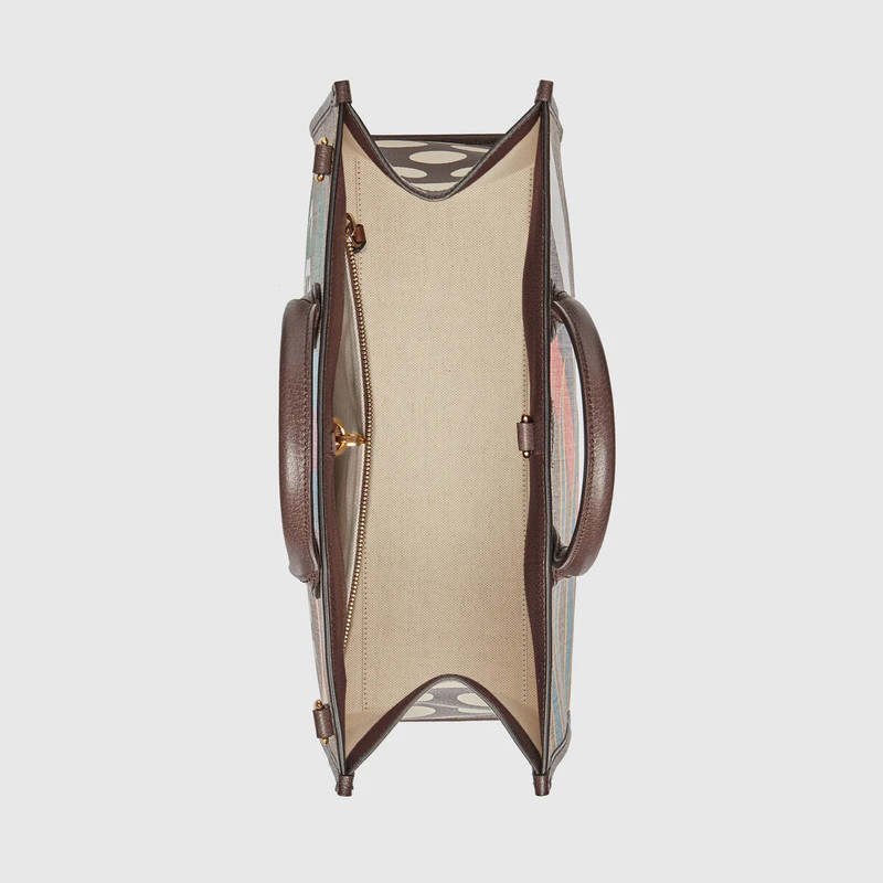 Medium tote with geometric print 7